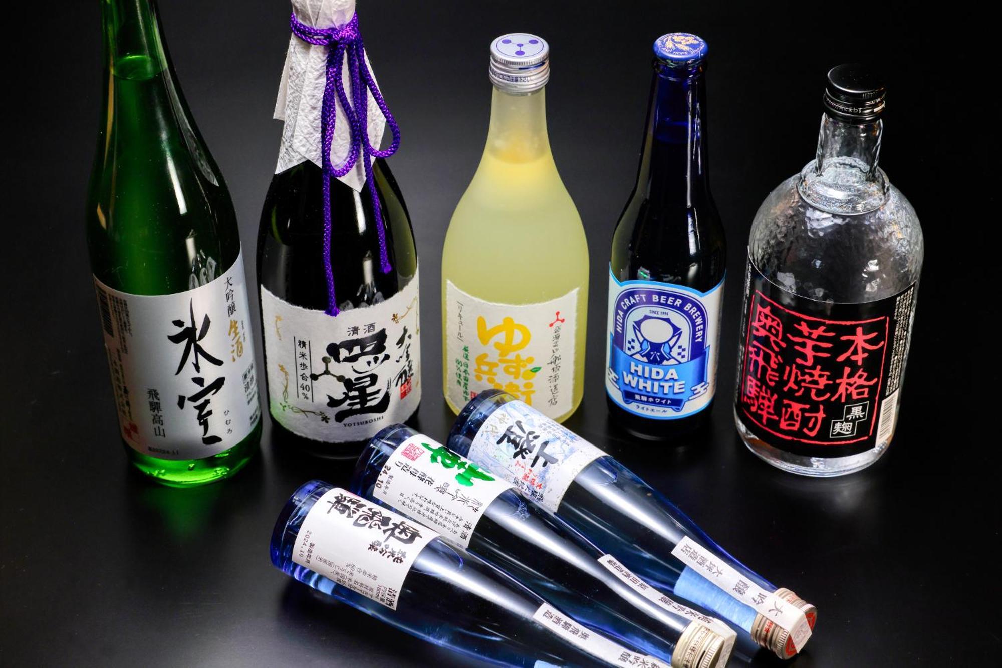 미야마 오안 교리츠 리조트 다카야마 외부 사진 Various types of Japanese sake